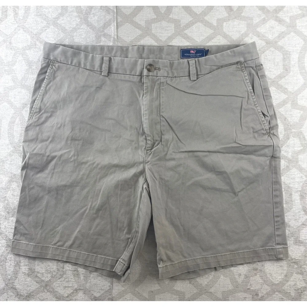 Vineyard‎ Vines Mens Breaker Shorts Khaki Tan Stretch Cotton Size 40